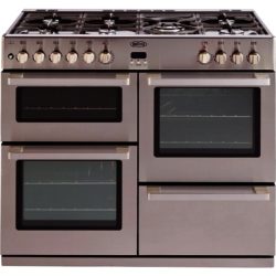 Belling DB4100DF Professional Dual Fuel Range Cooker in Stainless Steel